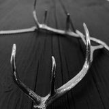 Elk Antler Choker Necklace In Solid Sterling Silver Elk Antler Choker Handmade Gift