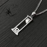 Hypoallergenic Stainless Steel Guillotine Charm Pendant Necklace