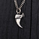 Cat Claw Necklace - Sterling Silver Charm With Oxidized Finish Pendant