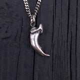 Fox Claw Necklace – Silver Fox Pendant With Unique Claw Jewelry by Moon Raven Designs