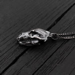 Grizzly Bear Skull Necklace - Solid Hand Cast Jewelers Bronze - Three Dimensional Detail - Polished Oxidized Finish - Multiple Chain Lengths