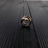 Snake Wrap Ring – Unique Serpent Scale Band by Moon Raven Designs