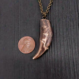 Wolf Tooth Necklace - Handcrafted Large Canine Pendant by Moon Raven Designs