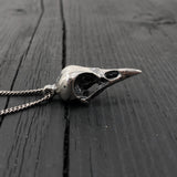 Crow Skull Pendant Necklace - Moon Raven Designs