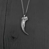 Arctic Wolf Claw Necklace – Handcrafted Wolf Claw Pendant by Moon Raven Designs