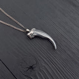 Arctic Wolf Claw Necklace – Handcrafted Wolf Claw Pendant by Moon Raven Designs
