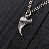 Cat Claw Necklace - Sterling Silver Charm With Oxidized Finish Pendant