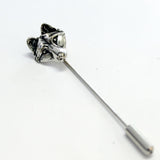 Wolf Face Ascot Stickpin – Sterling Silver Pin With Classic Style
