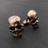 Skull Cufflinks Silver Human Skull Cuff links - Moon Raven Designs