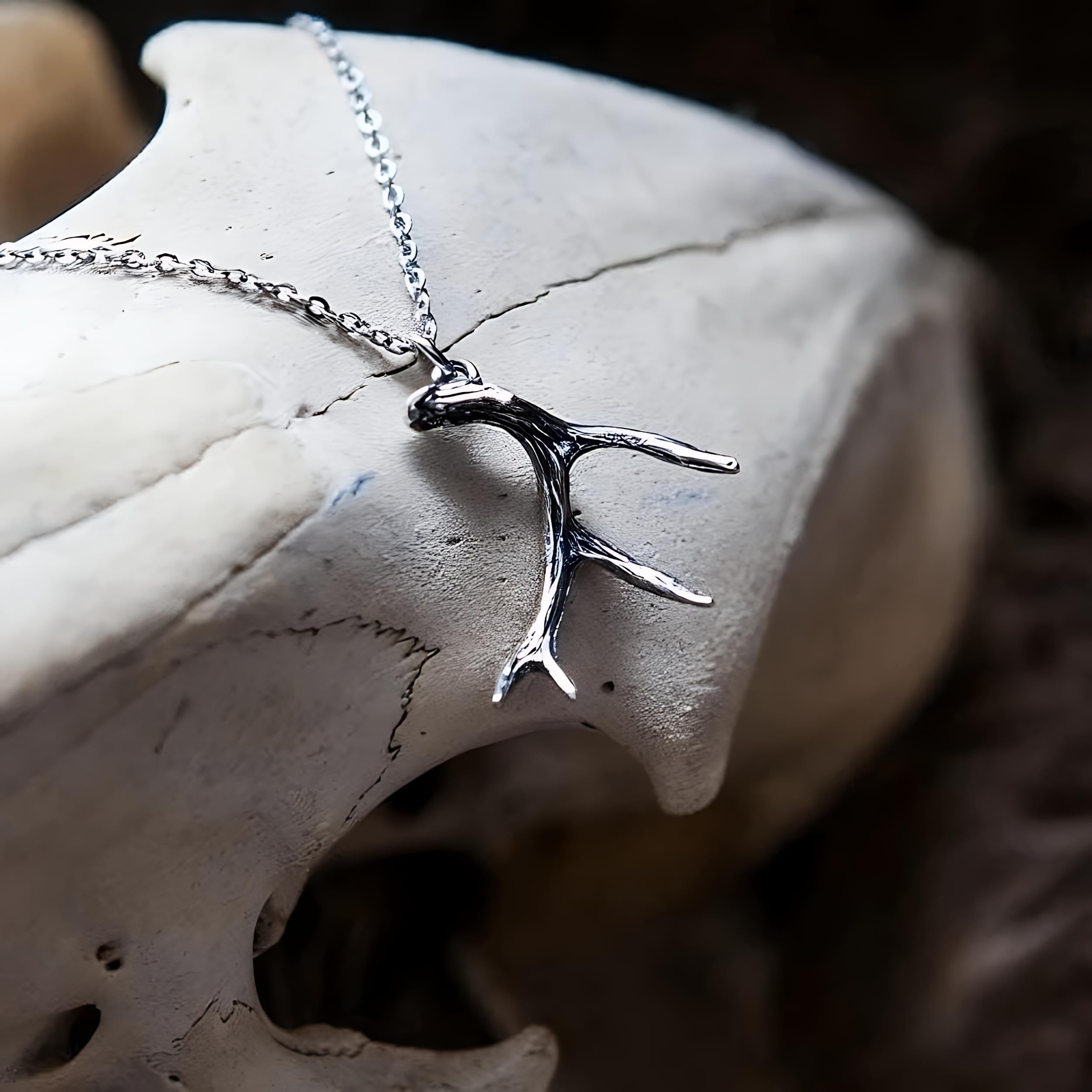 Deer Antler Necklace - Moon Raven Designs