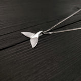 Humpback Whale Fluke Necklace Whale Tail Pendant - Moon Raven Designs