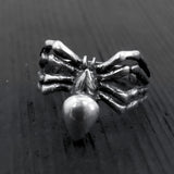 Sterling Silver Spider Ring – Handcrafted Arachnid Statement Band, Unique Gift