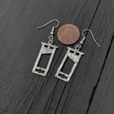 Guillotine Earrings – Sterling Silver With Mythic Macabre Design