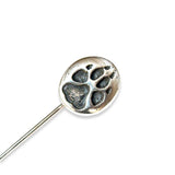 Sterling Silver Wolf Track Ascot Stickpin - Moon Raven Designs