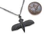 3D Soaring Raven Necklace - Moon Raven Designs