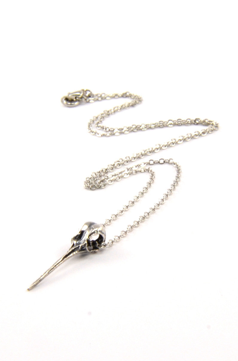Hummingbird Skull Necklace - Moon Raven Designs