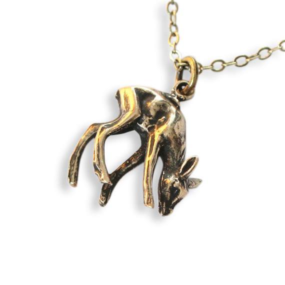 Deer Fawn Pendant Necklace - Moon Raven Designs