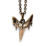 Fossilized Shark Tooth Necklace - Moon Raven Designs